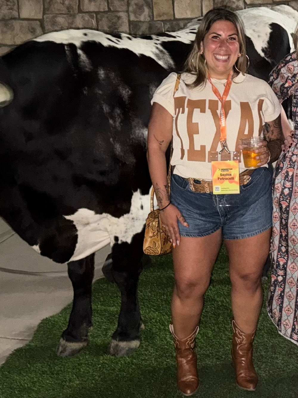 Oversized Ribbed TEXAS Tee - Picture 2 of 2